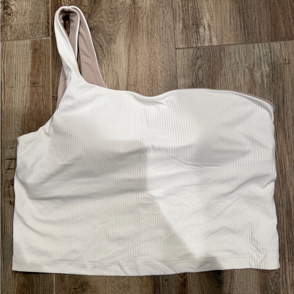 Lululemon white one shoulder align tank top